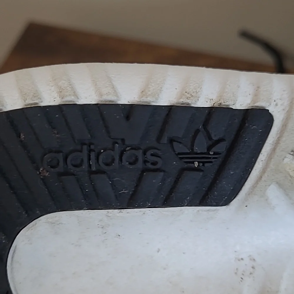 Adidas Black & White Sneakers size 6.5